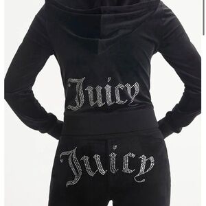 Black velour juicy set medium